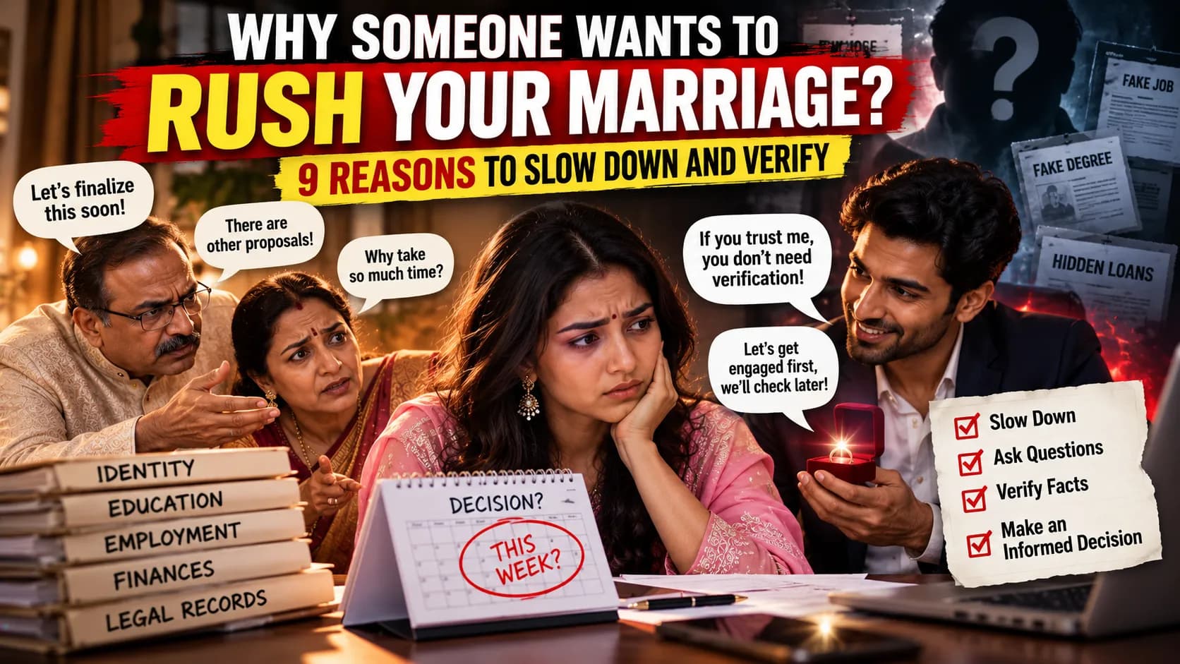 Why Someone Wants to Rush Your Marriage: 9 Reasons to Slow Down and Verify